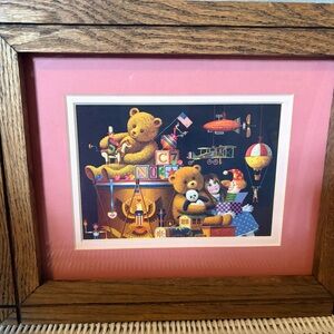 VINTAGE Framed “Toyland” Print by Charles Wysocki